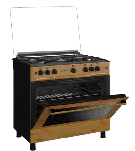Maxi Gas Cooker 60x90 CM (5) Burners Wood